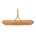Creative Co-Op - CCO CCO GO - Flower & Vegetable Gathering Basket, Hand-Woven Rattan