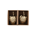 Creative Co-Op - CCO CCO HG - Gold Finished Strawberry Shaped Salt & Pepper Shaker Set of 2