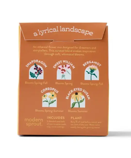 Modern Sprout - MOS MOS GO - The Poet's Garden Bespoke Blooms Seed Ball Grow Kit