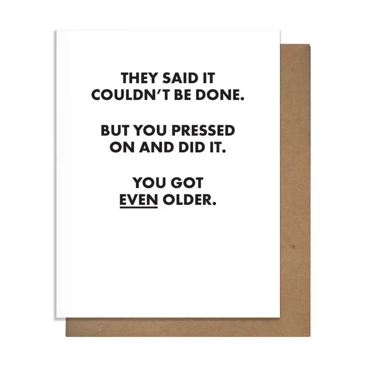 The Matt Butler (Pretty Alright Goods)  - TMB TMBGCBI - Couldn't Be Done Birthday Card