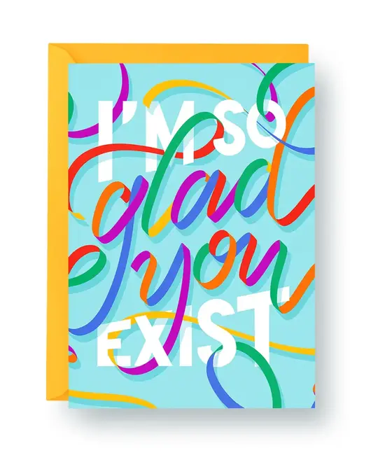 HEAGCFR0002 - Glad You Exist Friendship Card