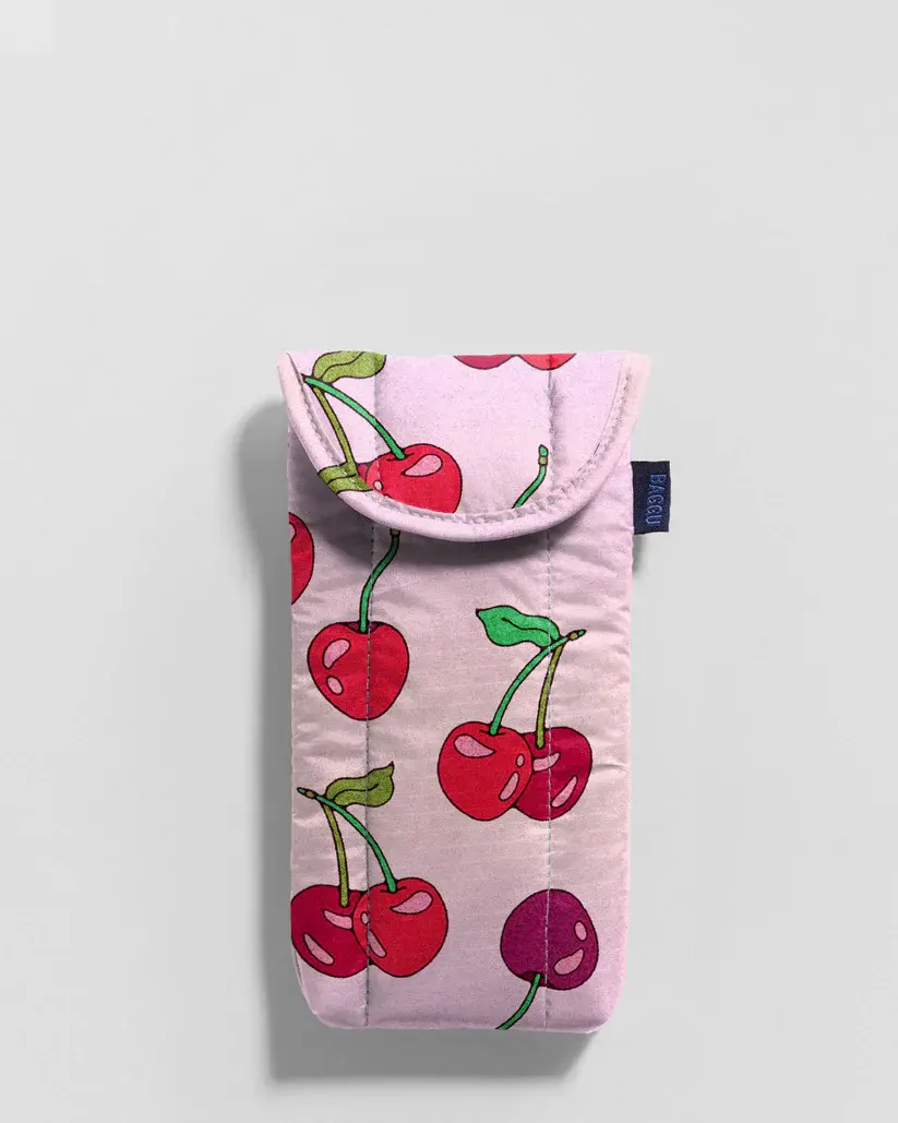 Baggu - BA BA AC - Puffy Glasses Sleeve, Cherries