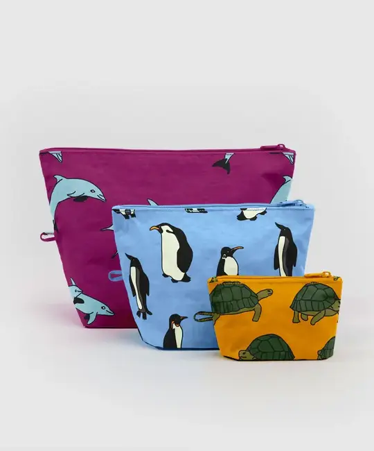 Baggu - BA BA BAG - Go Pouch Set, Vacation Animals
