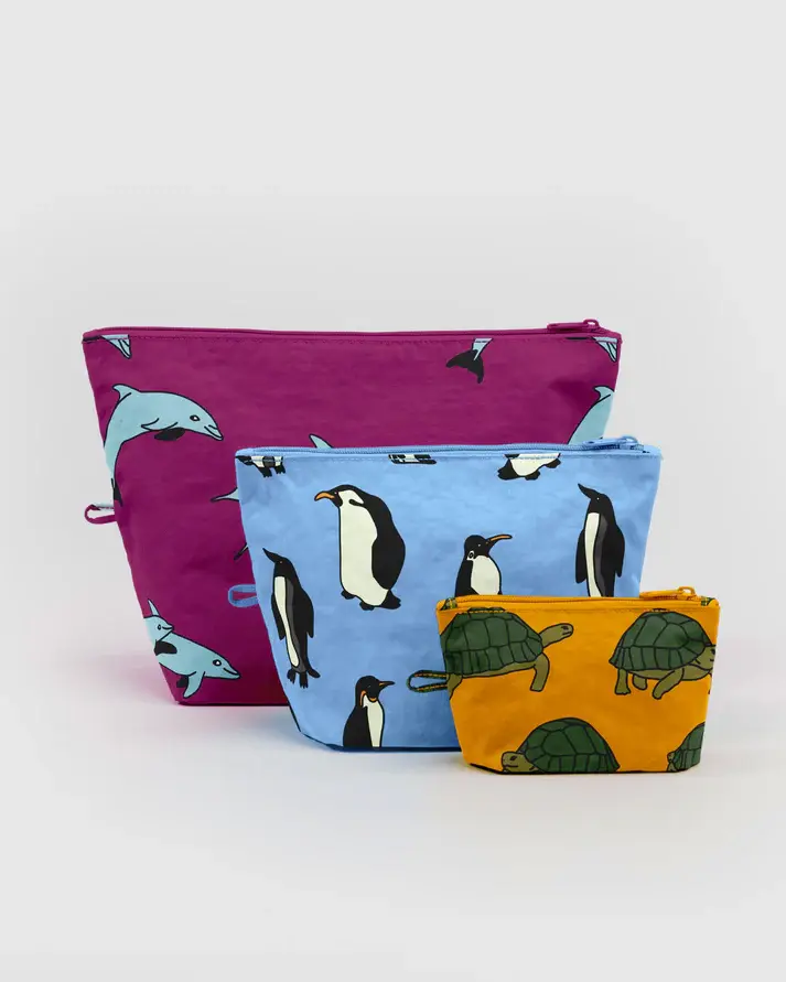 Baggu - BA BA BAG - Go Pouch Set, Vacation Animals