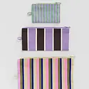 Baggu - BA BA BAG - Flat Pouch Set, Candy Shop Stripes