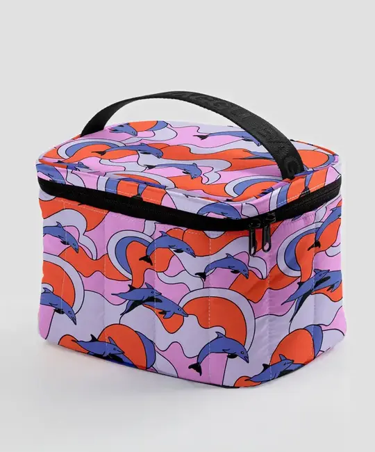 Baggu - BA BA HG - Puffy Lunch Cooler Bag, Dolphins