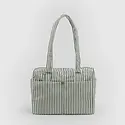 Baggu - BA BA BAG - Everyday Cloud Carry-On Bag, Sage Stripe