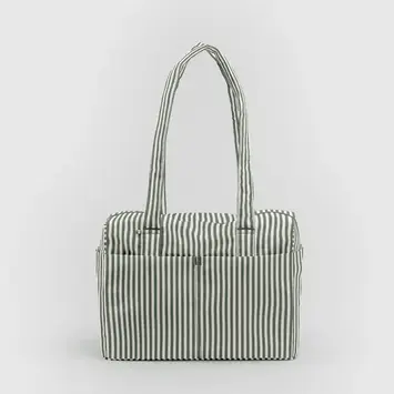 Baggu - BA BA BAG - Everyday Cloud Carry-On Bag, Sage Stripe