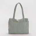Baggu - BA BA BAG - Small Cloud Carry-On Bag, Sage Stripe