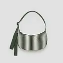 Baggu - BA BA BAG - Small Nylon Crescent Bag, Sage Stripe
