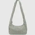 Baggu - BA BA BAG - Nylon Meringue Bag, Sage Stripe