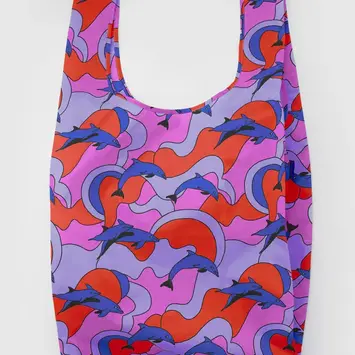 Baggu - BA BA BAG -  Big Baggu Dolphins Reusable Bag