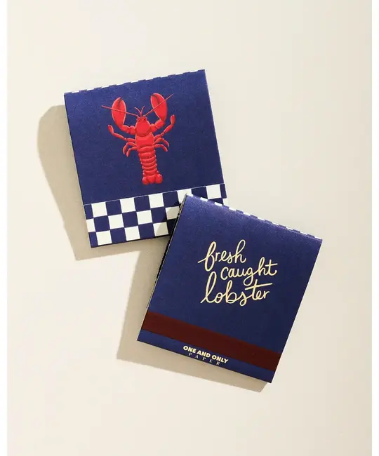 One & Only Paper - OAO OAO CACA - Lobster Printed Matchbook
