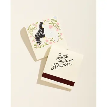 One & Only Paper - OAO OAO CACA - Love Birds Match Made in Heaven Printed Matchbook