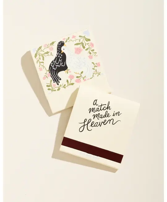 One & Only Paper - OAO OAO CACA - Love Birds Match Made in Heaven Printed Matchbook