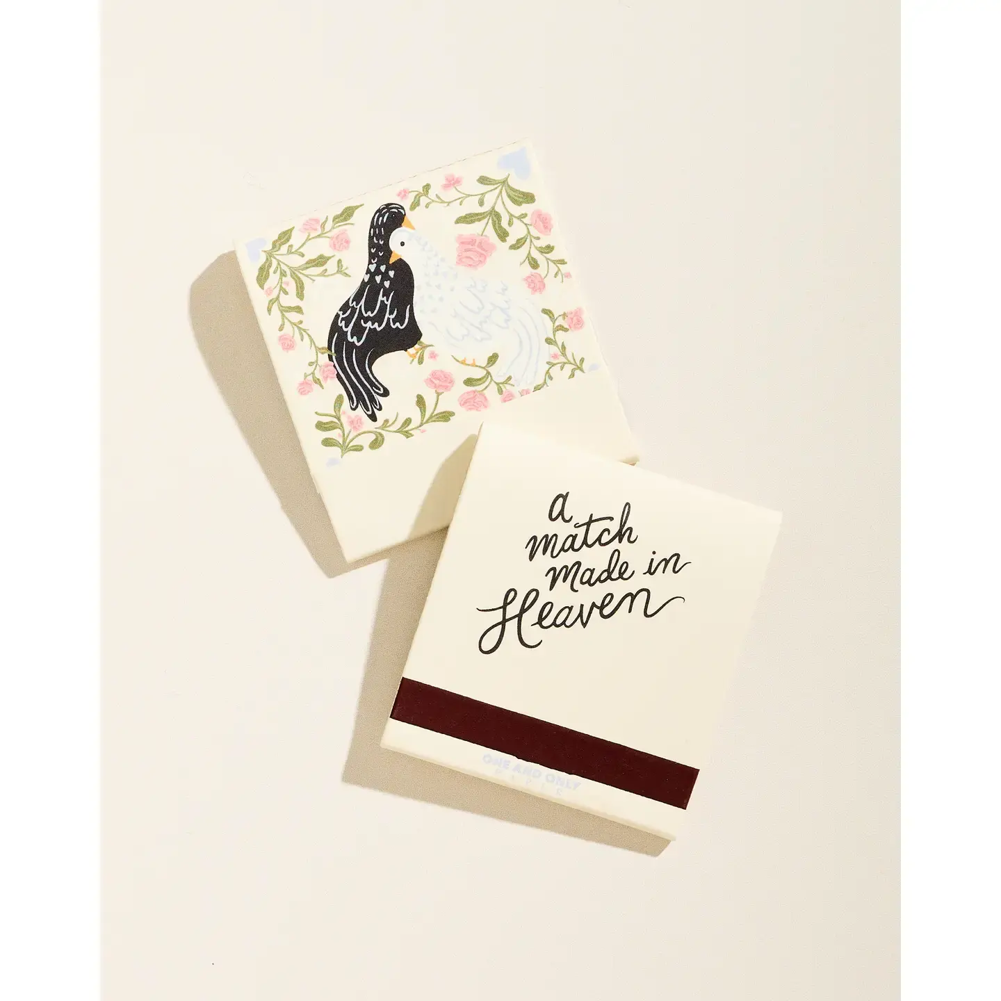 One & Only Paper - OAO OAO CACA - Love Birds Match Made in Heaven Printed Matchbook