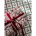 One & Only Paper - OAO OAO WPRO -  Mocha Latte Art and Tulip Windowpane Double Sided Wrap Roll (3 Sheets)