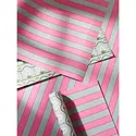 One & Only Paper - OAO OAO WPRO - Daisy and Pink Dusty Blue Stripe Double Sided Wrap Roll (3 Sheets)