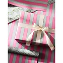 One & Only Paper - OAO OAO WPRO - Daisy and Pink Dusty Blue Stripe Double Sided Wrap Roll (3 Sheets)