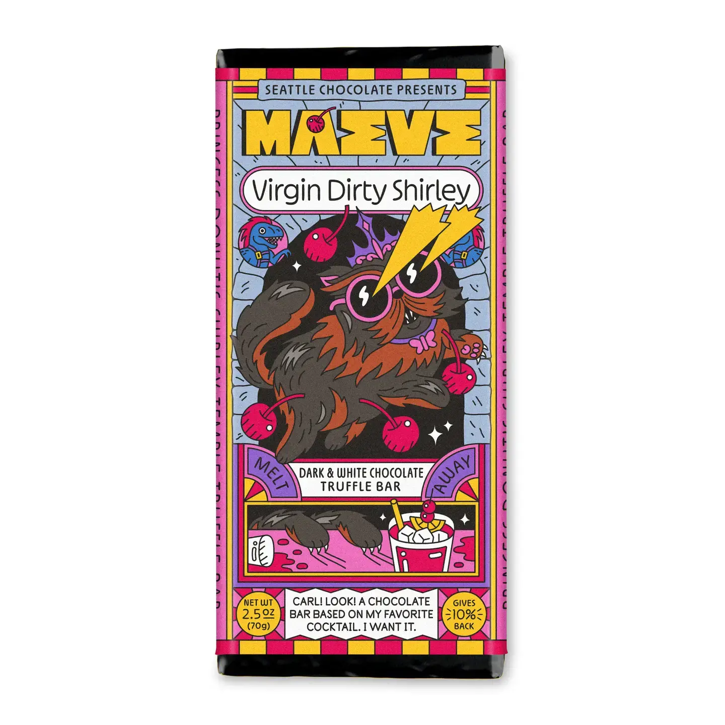 Maeve By Seattle Chocolate - MSC MSC FAD - Virgin Dirty Shirley Truffle Bar