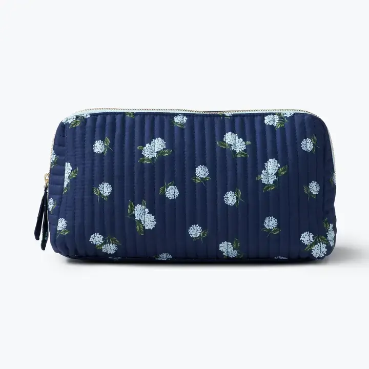 Rifle Paper Co - RP RP BAG - Ditsy Hydrangea Quilted Large Cosmetic Pouch
