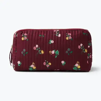 Rifle Paper Co - RP RP BAG - Ditsy Dahlia Quilted Large Cosmetic Pouch