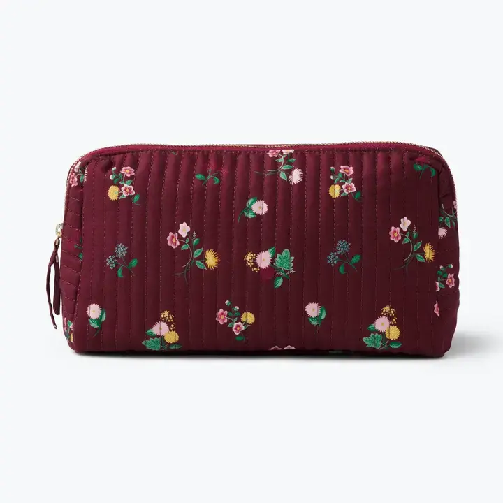 Rifle Paper Co - RP RP BAG - Ditsy Dahlia Quilted Large Cosmetic Pouch