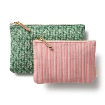 Rifle Paper Co - RP RP BAG - Rose Study Quilted Zippered Pouch Set