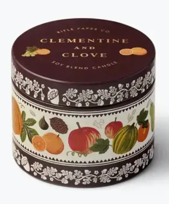 Rifle Paper Co - RP RP CASM - Clementine and Clove Travel Tin Candle