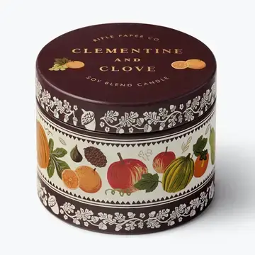 Rifle Paper Co - RP RP CASM - Clementine and Clove Travel Tin Candle