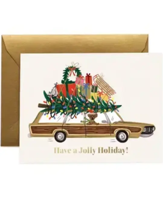 Rifle Paper Co - RP RPGCHO0078 - Jolly Wagon Holiday Card