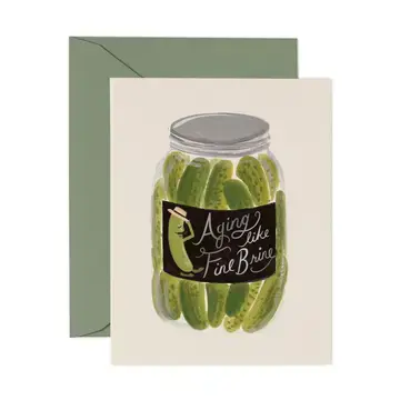 Rifle Paper Co - RP RPGCBI0116 - Aging Like Fine Brine Birthday Card