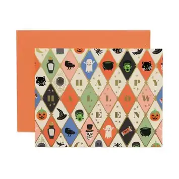 Rifle Paper Co - RP RPGCHA0007 - Arglye Halloween Card