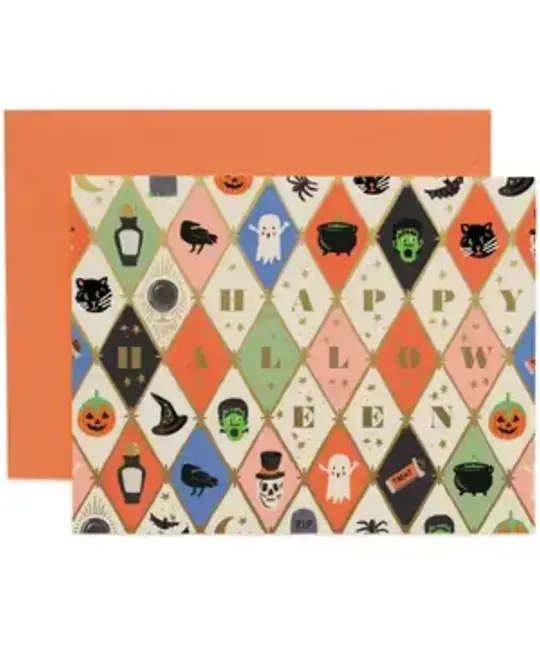 Rifle Paper Co - RP RPGCHA0007 - Arglye Halloween Card