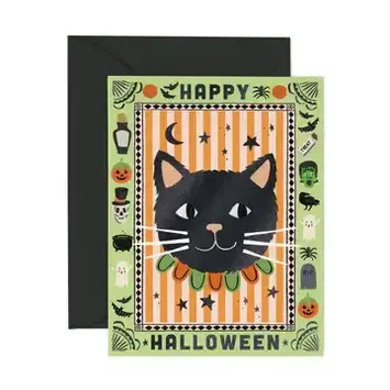 Rifle Paper Co - RP RPGCHA0009 - Spooky Cat Halloween Card