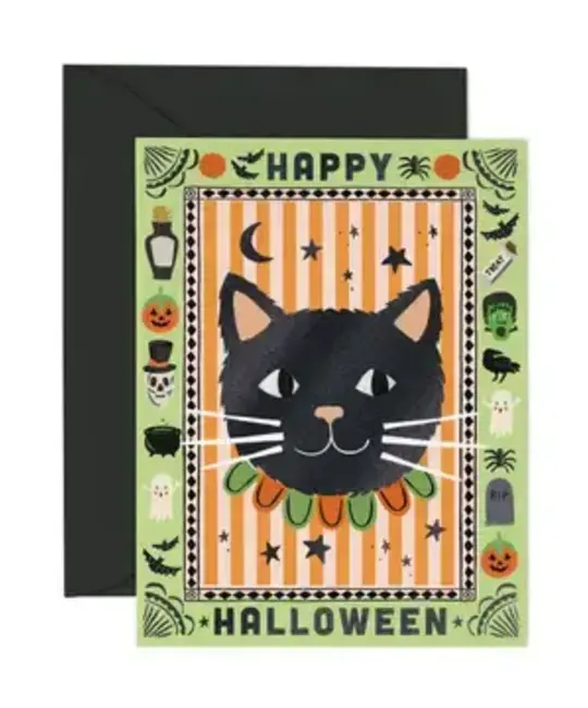 Rifle Paper Co - RP RPGCHA0009 - Spooky Cat Halloween Card