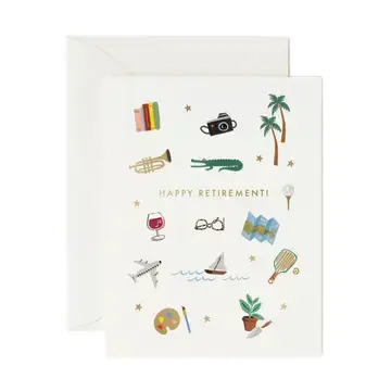 Rifle Paper Co - RP RPGCRE0001 - Icons Happy Retirement Card