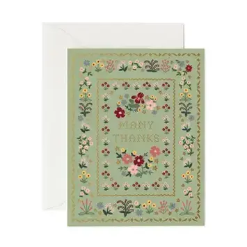 Rifle Paper Co - RP RPGCTY0082 - Moss Many Thanks Thank You Card