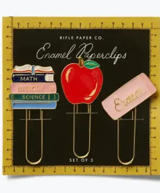 Rifle Paper Co - RP RP OS - Schoolhouse Enamel Paper Clip Set