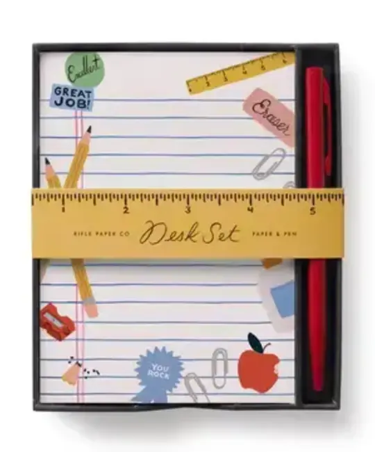 Rifle Paper Co - RP RP NP - Schoolhouse Note Writing Set with Pen