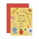 Rifle Paper Co - RP RPGCMI0049 - Thankful for Teacher Schoolhouse Card