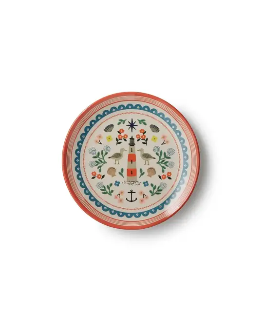 Rifle Paper Co - RP RP HG - Seaside Melamine Dessert Side Plate Set of 4