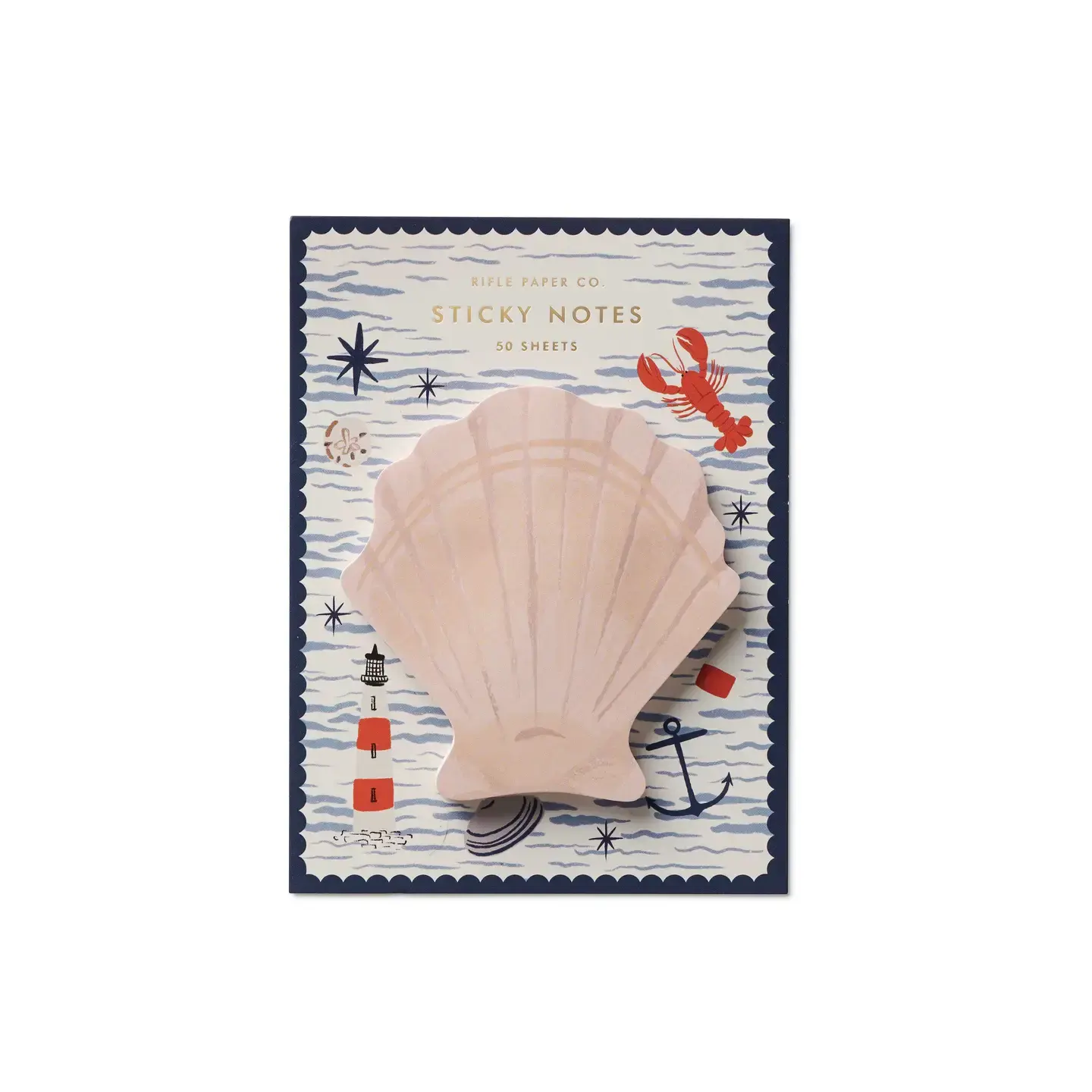 Rifle Paper Co - RP RP OS - Seaside Shell Sticky Notes