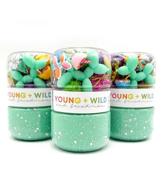 Young + Wild and Friedman - YWF YWF BKTO - Birthday Grab & Go Sensory Dough Jar