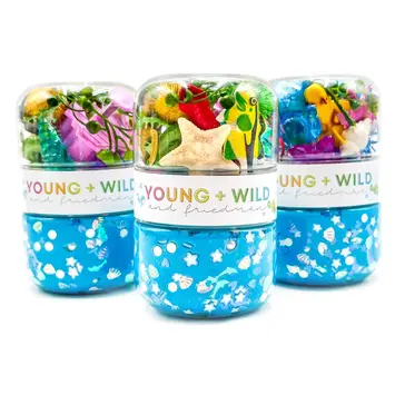 Young + Wild and Friedman - YWF YWF BKTO - Ocean Grab & Go Sensory Dough Jar