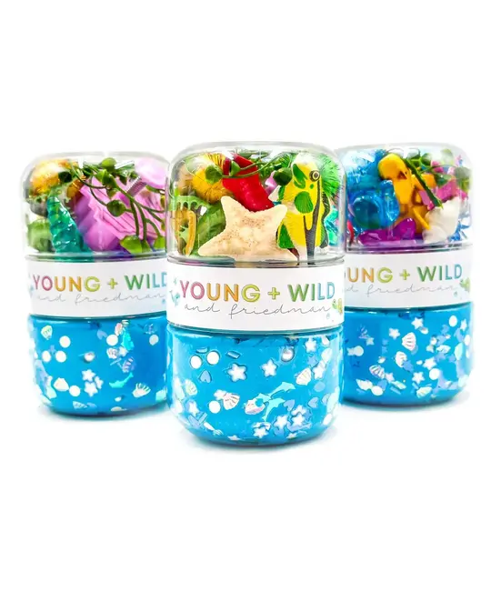 Young + Wild and Friedman - YWF YWF BKTO - Ocean Grab & Go Sensory Dough Jar