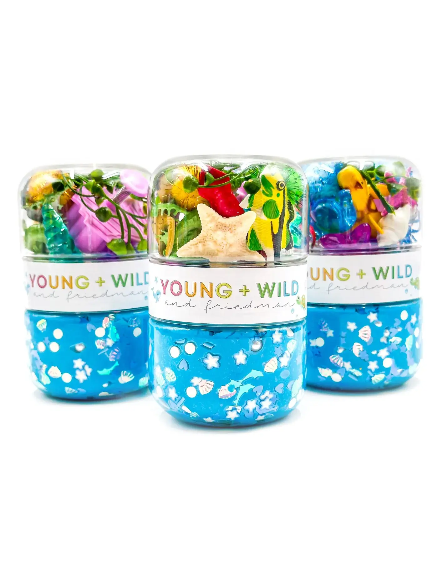 Young + Wild and Friedman - YWF YWF BKTO - Ocean Grab & Go Sensory Dough Jar