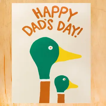Gold Teeth Brooklyn - GTB GTBGCFD0026 - Dad Day Duck Father's Day Card