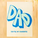 Gold Teeth Brooklyn - GTB GTBGCFD0027 - Favorite Dad Father's Day Card