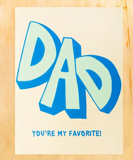 Gold Teeth Brooklyn - GTB GTBGCFD0027 - Favorite Dad Father's Day Card